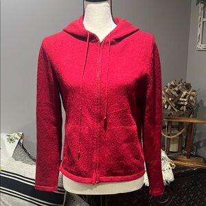 Daniel Bishop Women's Red Cashmere Cardigan